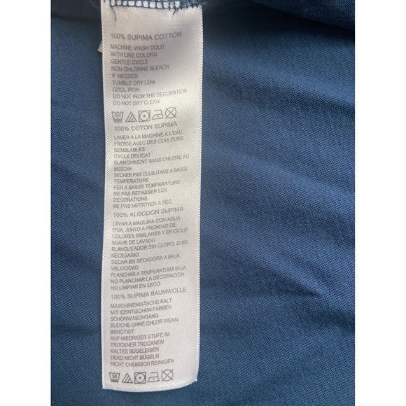 Tommy Bahama Mens Supima Cotton Pocket T-Shirt Navy Blue Marlin Logo Small - Picture 5 of 5